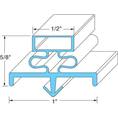 DELFIELD Door Gasket 25-1/4" X 25-1/2" MCC14497